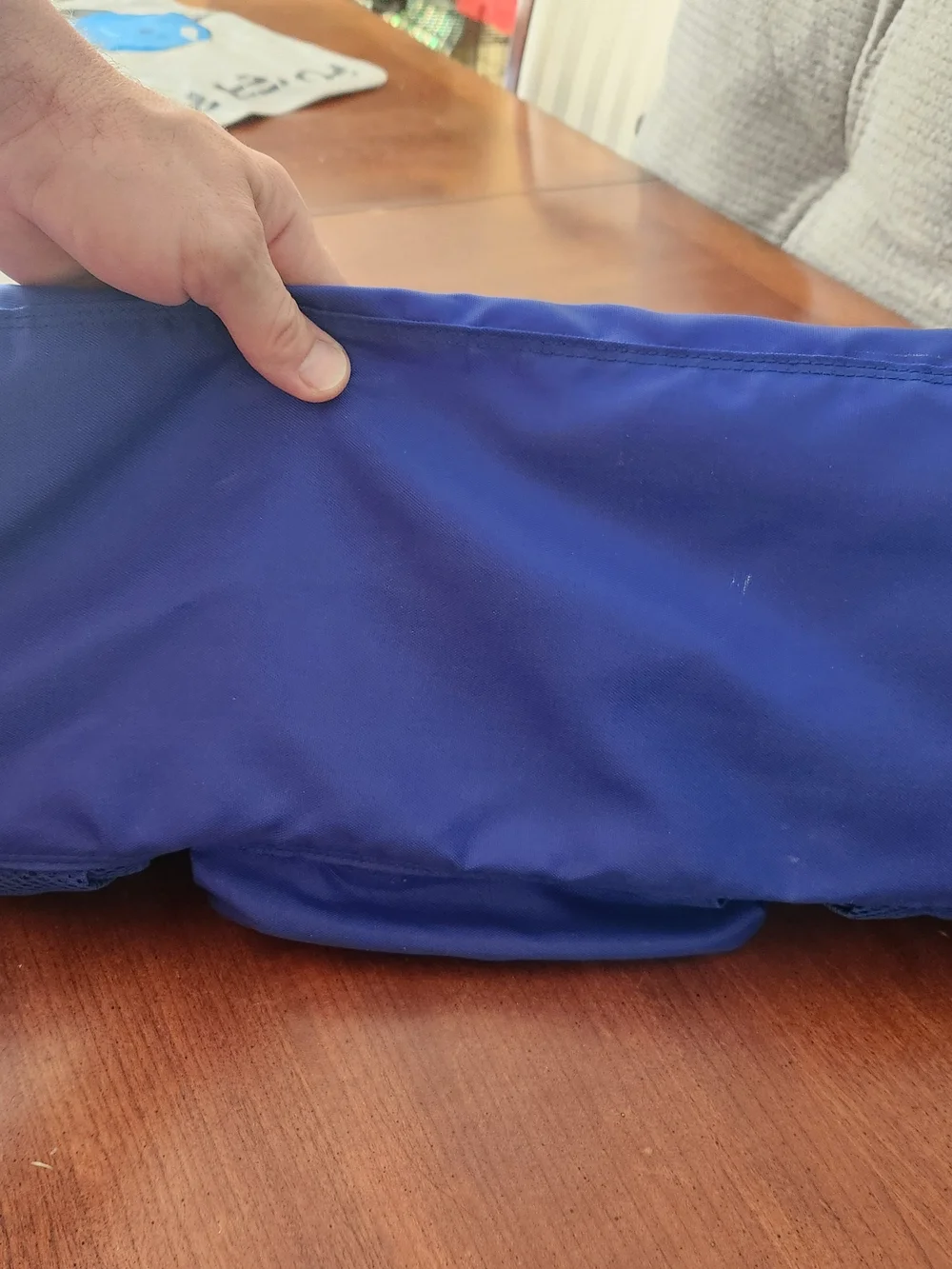 90s Tommy Hilfiger Blue & Green Duffle Bag